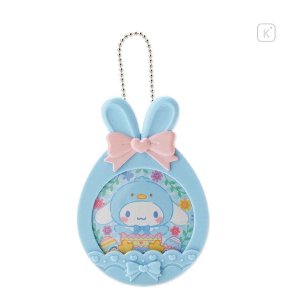 ✅Japan Sanrio Original Button Badge & Stand Charm - Cinnamoroll : Easter